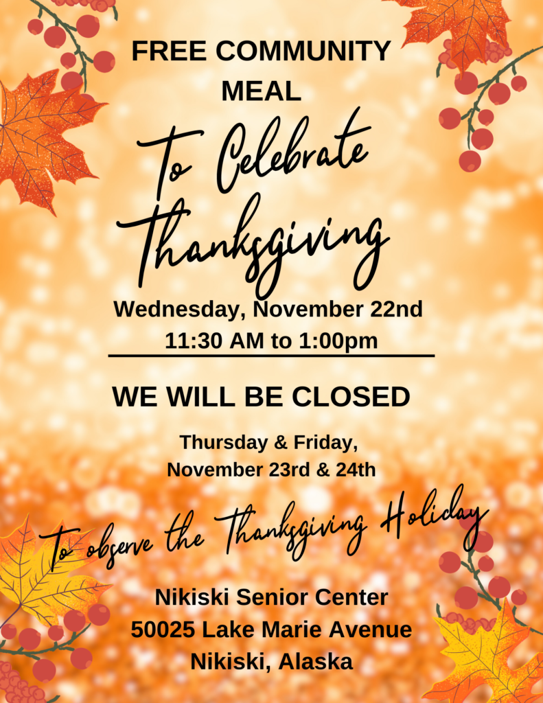 Nikiski Senior Center Recreational & Health Services for Adults 50+